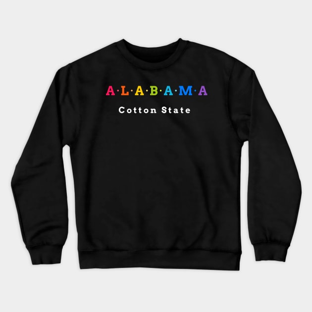 Alabama, USA. Cotton State. Crewneck Sweatshirt by Koolstudio